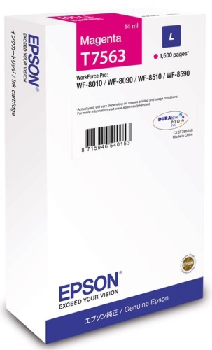 Оригинальный струйный картридж Epson T756340 Пурпурный C13T756340