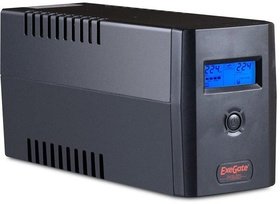  (UPS) ExeGate 600VA Power Smart ULB-600 LCD Black EP212515RUS
