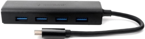Разветвитель USB-C Gembird UHB-C364 black (UHB-C364) фото 2