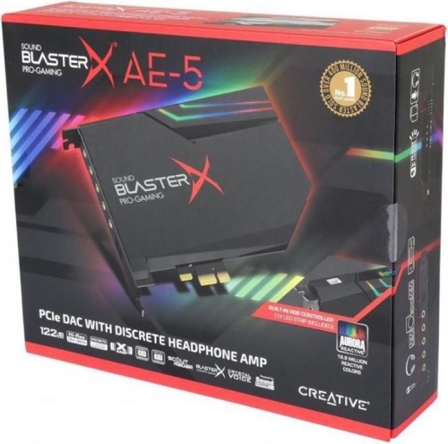 Аудиокарта Creative BlasterX AE-5 (BlasterX Acoustic Engine) 5.1 70SB174000000 фото 5
