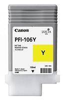 Оригинальный струйный картридж Canon PFI-106 Y жёлтый 6624B001
