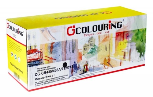 Картридж совместимый лазерный Colouring CG-CB435/436A/712/713