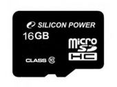 Карта памяти Micro SDHC Silicon Power 16ГБ SP016GBSTH010V10