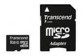  Micro SDHC Transcend 8 TS8GUSDHC10