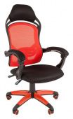 Игровое кресло Chairman game 12 чёрное/красный