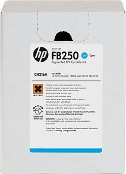 Оригинальный струйный картридж Hewlett Packard Scitex FB250 CH216A Cyan Ink Оригинальный струйный картридж Hewlett Packard Scitex FB250 CH216A Cyan Ink