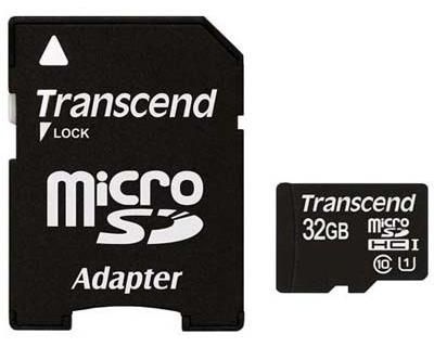 Карта памяти Micro SDHC Transcend 32ГБ TS32GUSDU1 Карта памяти Micro SDHC Transcend 32ГБ TS32GUSDU1
