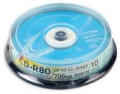Диск CD-R TDK 700МБ 52x CD-R80CBA10