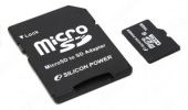Карта памяти Micro SDHC Silicon Power 16ГБ SP016GBSTH010V10-SP