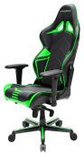 Игровое кресло DXRacer OH/RV131/NE Racing чёрно-зелёное