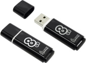  USB flash Smart Buy 8Gb Glossy Black (SB8GBGS-K)