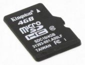   Micro SDHC Kingston 4 SDC10/4GBSP