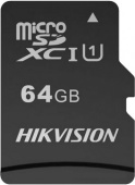 Карта памяти micro SDXC Hikvision 64Gb Hikvision HS-TF-C1(STD)/64G/Adapter HS-TF-C1(STD)/64G/ADAPTER