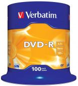 Диск DVD-R Verbatim 4.7ГБ 16x 43549