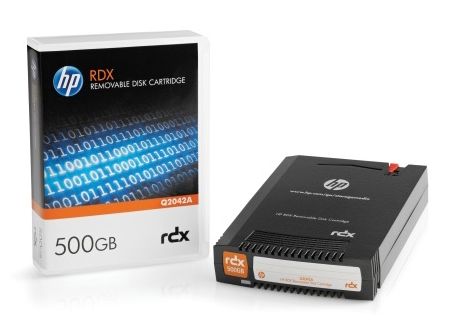 Носитель ленточный Hewlett Packard RDX 500GB data cartridge Q2042A Носитель ленточный Hewlett Packard RDX 500GB data cartridge Q2042A