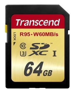 Карта памяти SDXC Transcend 64GB TS64GSDU3 Карта памяти SDXC Transcend 64GB TS64GSDU3