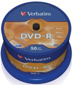 Диск DVD-R Verbatim 4.7ГБ 16x 43548