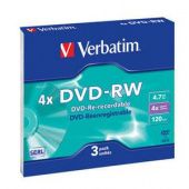 Диск DVD-RW Verbatim 4.7ГБ 4x 43635