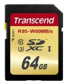   SDXC Transcend 64GB TS64GSDU3