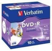 Диск DVD+R Verbatim 4.7ГБ 16x 43508