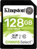   SDXC Kingston 128Gb Canvas Select SDS/128GB