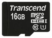   Micro SDHC Transcend 16 TS16GUSDCU1