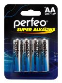 Батарейка Perfeo Super Alkaline PF LR6/4BL