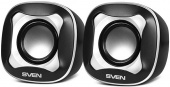 Акустическая система стерео Sven 170 2.0 черный/белый SV-013523