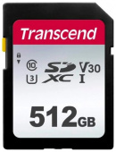 Карта памяти SDXC Transcend 512 Гб V30 TS512GSDC300S