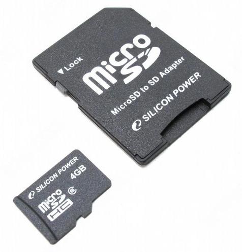 Карта памяти Micro SDHC Silicon Power 4ГБ SP004GBSTH006V10-SP Карта памяти Micro SDHC Silicon Power 4ГБ SP004GBSTH006V10-SP