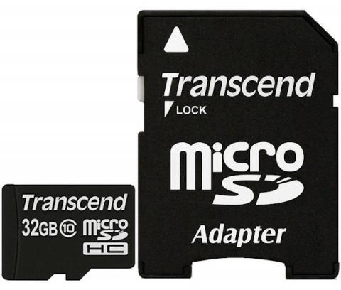 Карта памяти Micro SDHC Transcend 32ГБ TS32GUSDHC10 Карта памяти Micro SDHC Transcend 32ГБ TS32GUSDHC10