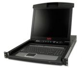  KVM APC 17 Rack LCD Console with Integrated 8 Port Analog KVM Switch AP5808