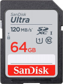 Карта памяти micro SDXC SanDisk 64Gb Ultra SDSDUN4-064G-GN6IN