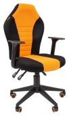 Игровое кресло Chairman game 8 чёрное/оранжевое
