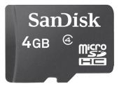   Micro SDHC SanDisk 4 Mobile SDSDQM-004G-B35