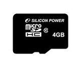   Micro SDHC Silicon Power 4 SP004GBSTH010V10