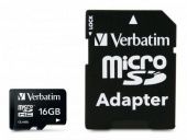   Micro SDHC Verbatim 16 microSDHC Class 10 44082