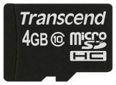   Micro SDHC Transcend 4 microSDHC Class 10 TS4GUSDC10