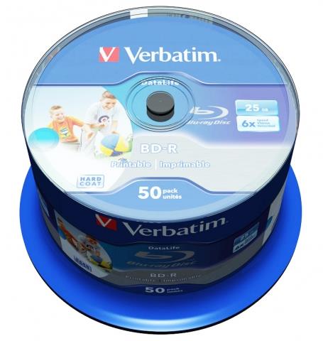Диск BD-R Verbatim 25ГБ 6x 43812 Диск BD-R Verbatim 25ГБ 6x 43812