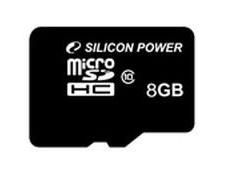 Карта памяти Micro SDHC Silicon Power 8ГБ SP008GBSTH010V10 Карта памяти Micro SDHC Silicon Power 8ГБ SP008GBSTH010V10