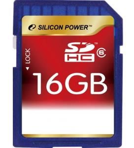 Карта памяти SDHC Silicon Power 16ГБ SP016GBSDH006V10 Карта памяти SDHC Silicon Power 16ГБ SP016GBSDH006V10