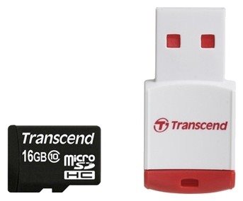Карта памяти Micro SDHC Transcend 16 Гб TS16GUSDHC10-P3 Карта памяти Micro SDHC Transcend 16 Гб TS16GUSDHC10-P3