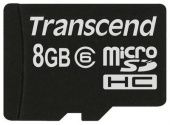   Micro SDHC Transcend 8 microSDHC Class 6 TS8GUSDC6