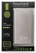 Мобильный аккумулятор Cactus PowerBank CS-PBA12-4000S серебристый