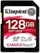   SDXC Kingston 128Gb Canvas React SDR/128GB
