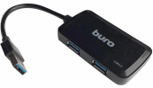 Разветвитель USB3.0 Buro BU-HUB4-U3.0-S черный