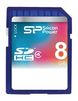 Карта памяти SDHC Silicon Power 8ГБ SP008GBSDH004V10 Карта памяти SDHC Silicon Power 8ГБ SP008GBSDH004V10