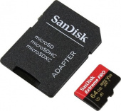   micro SDXC SanDisk 64Gb Extreme SDSQXCG-064G-GN6MA