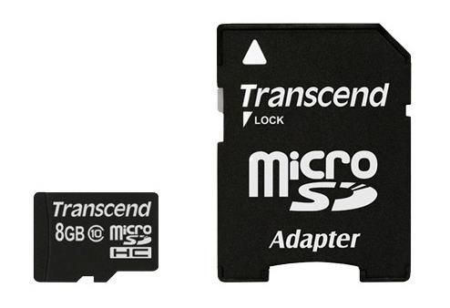 Карта памяти Micro SDHC Transcend 8ГБ TS8GUSDHC10 Карта памяти Micro SDHC Transcend 8ГБ TS8GUSDHC10