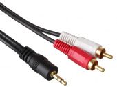 Аудио кабель ExeGate (3.5mm Jack M - 2xRCA M) EX225927RUS